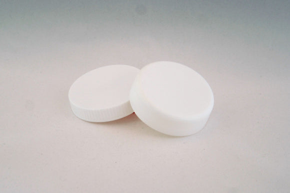 63mm White Poly Cap, Ring Seal, or Smooth White 