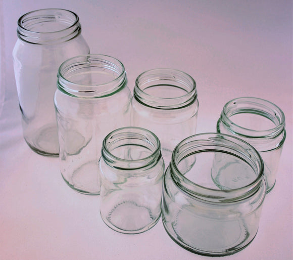 Jars, Round Glass