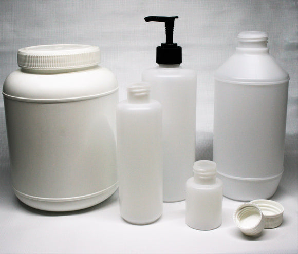Plastic HDPE Bottles and Containers for Chemicals, Water sampling and industrial liquid storage