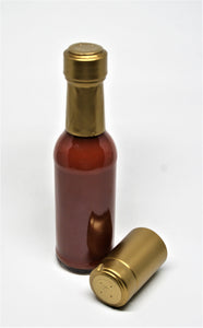 Shrink Capsule, Gold PVC for secure and decorative sealing of glass bottles